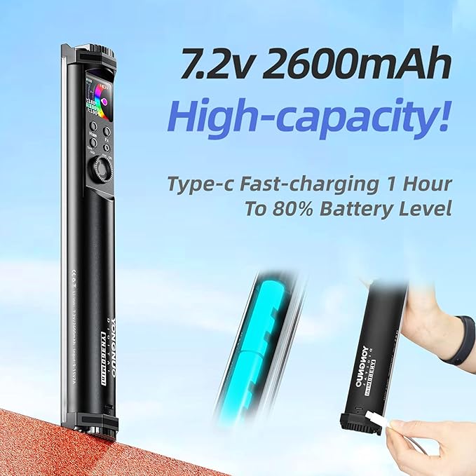 YONGNUO YN360mini RGB LED Video Light Wand Stick with APP Control for Video Photography Shooting