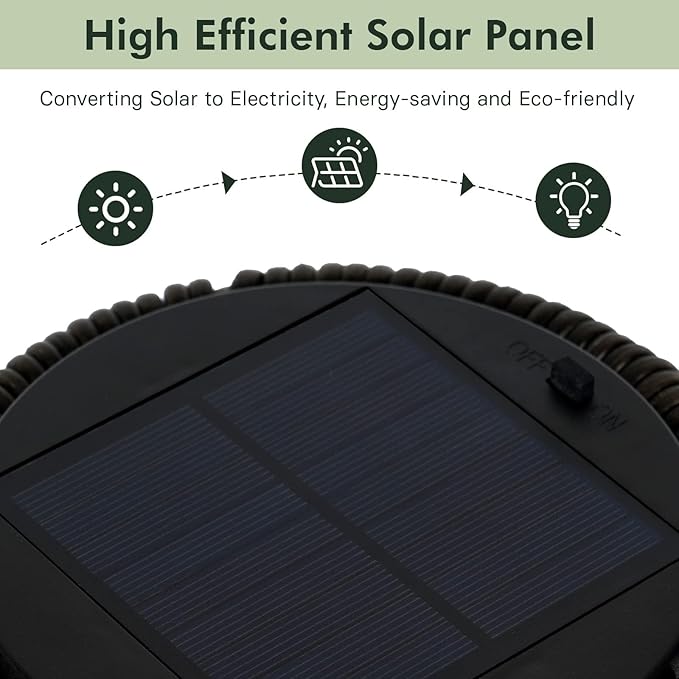 Grand patio Outdoor Floor Solar Light 2-Pack, Wicker Solar Patio Lamp Waterproof Outside Deck Lamp for Porch, Yard, Garden, Lawn Decorations - Dark Brown, Gordes 2 PCS