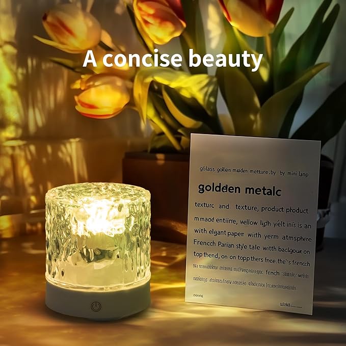 LED Glass Night Light, Color Changing Dome Design, Decorative Mood Lamp