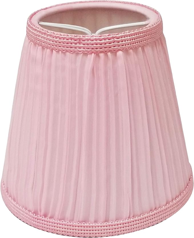 Royal Designs, Inc. CS-1058-5PNK Designer Mushroom Pleat Empire Chandelier Lamp Shade, 3 x 5 x 4.5, Pink
