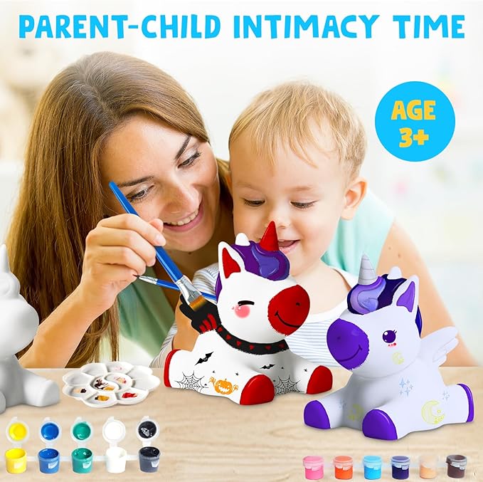Goody King Paint Your Own Unicorn Lamp Craft Kit, Arts and Crafts for Kids Ages 8-12, Birthday Christmas Gifts for 8-12 Year Old Boys Girls, Painting Kit for Kids Ages 3 4 5 6 7 8 +