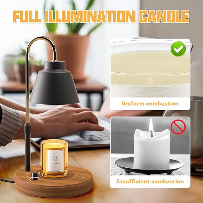 Light Bulbs(Pack of 6) - 50W 110V Candle Warmer Lamp Bulbs GU10 LED Bulbs with Long Lasting Lifespan Warm Light Dimmable Light Bulbs Replacemen for Candle Lamps,Wax Melt