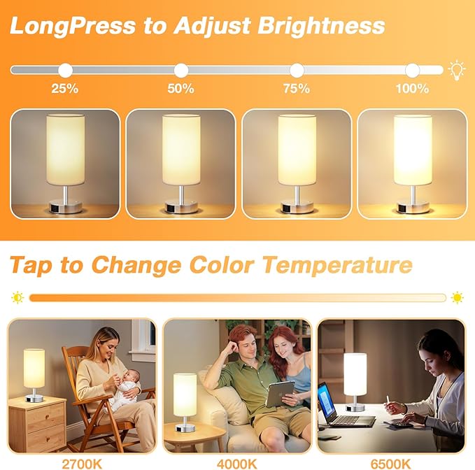 Light Therapy Lamp 10000 Lux, Sun Lamp with Remote, 3 Color Temperature & Stepless Dimming, White Happy Sunlight Lamp, Daylight Lamp for Home, Office, Decoration Use As Lift Mood, Happy Life