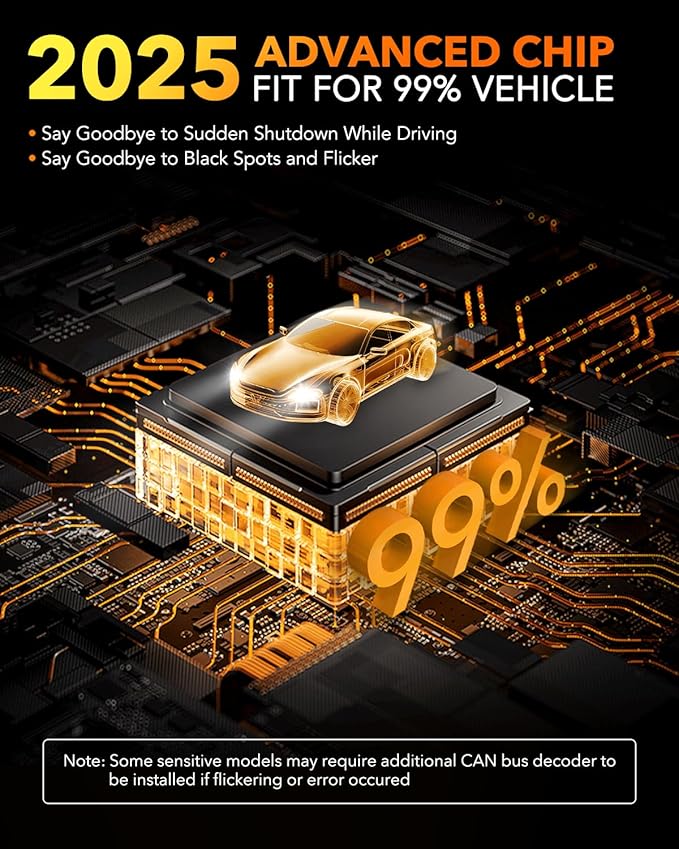 OXILAM D1S D1R LED Bulbs 30000LM 6500K White Ultra-Bright, 5 Min Quick Install, 60000H Lifespan, No Flicker, 99% Compatibility