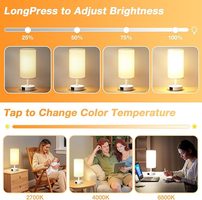 Light Therapy Lamp 10000 Lux, Sun Lamp with Remote, 3 Color Temperature & Stepless Dimming, Happy Sunlight Lamp, Daylight Lamp for Home, Office, White Decoration Use As Lift Mood, Happy Life