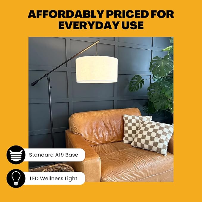 Norb Everyday Sun Soft Full Spectrum Wellness Light Bulb, 2-Pack – Natural Daylight LED Sunlight-Mimicking Technology for Energy & Mood, 9W 4000K, A19, Supports Sleep/Wake Cycles