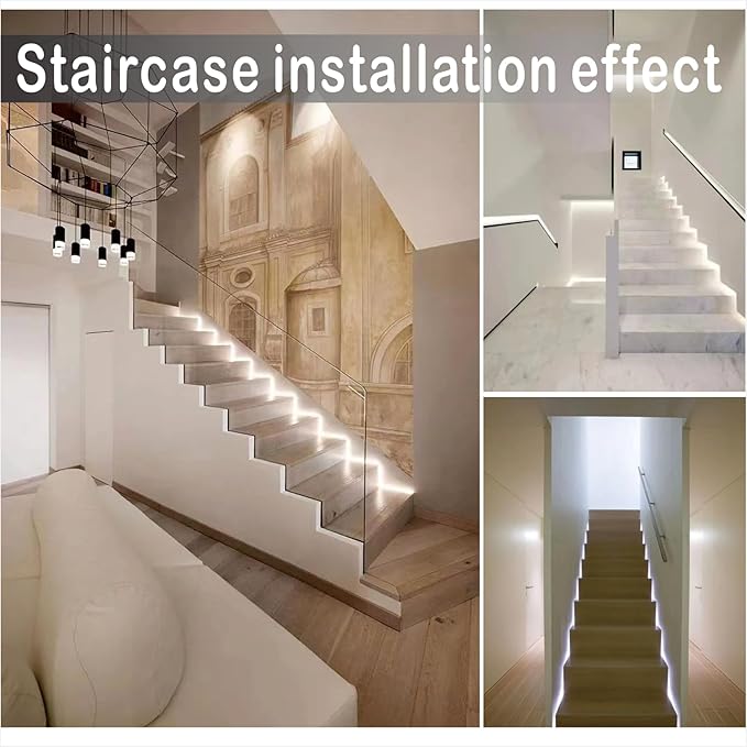 16.4FT Bright White LED Strip Lights, Cool White 300 LEDs 6500K Waterproof Light Strip LED Lights for Bedroom, Kitchen Cabinets, Living Room, ETL Adapter Included(6500K Bright White, 16.4FT)
