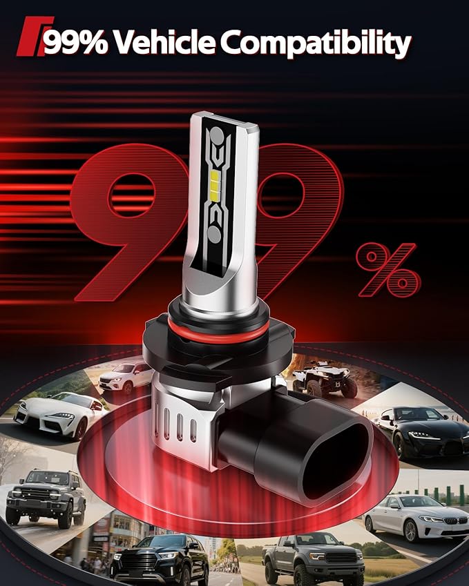 Torchbeam H10/9145 LED Fog Light Bulbs, 12000Lumens Upgrade, 600% Brightness H10 LED Fog Lights, 1:1 Replacement For Cars,Trucks,and SUVs,3-Minute Quick Installation,Pack of 2