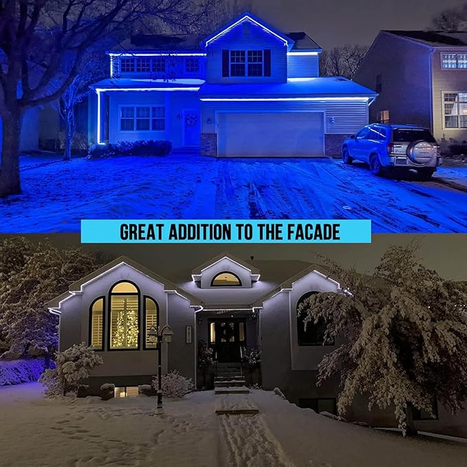 200ft Outdoor Led Strip Lights Waterproof IP68, Remote & App Control, 36V, RGB, DIY Features, Heavy Duty, Premium+