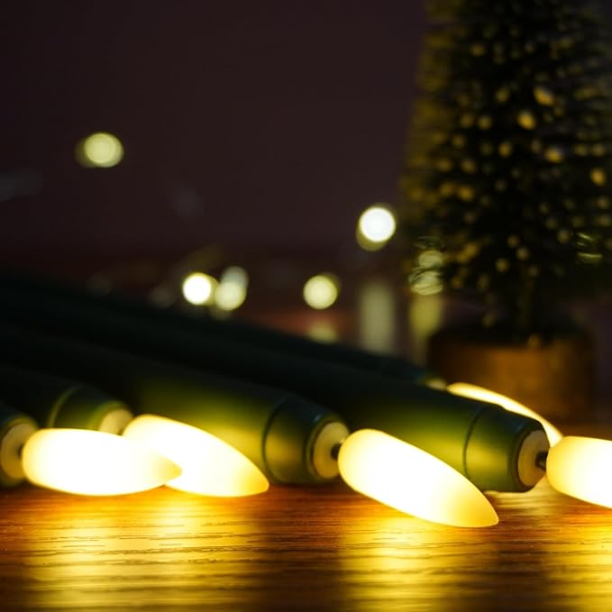 Green Flameless Taper Candles with Remote Timer, Flickering Battery LED Candlesticks Spring Home Decor Set of 6