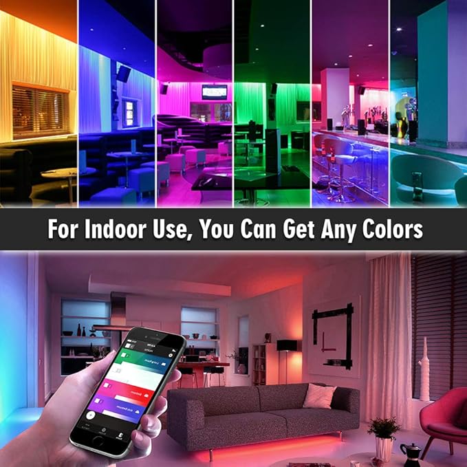 DC12V RGB CCT Color Changing LED Strip Light, 5050 RGB 2835 Warm White Daylight White Double Row Super Bright RGBWW Non-Waterproof Flexible LED Tape Light(DC12V 5meter/16.4ft)