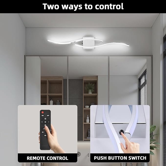 Battery Operated Wall Sconce, Silver LED Battery Wall Light dimming with Remote Control, 31.4Inch Rechargeable Chrome Wireless Wall Lights for Living Room, Bedroom, and Stairs Wall Sconces (2 Pack)