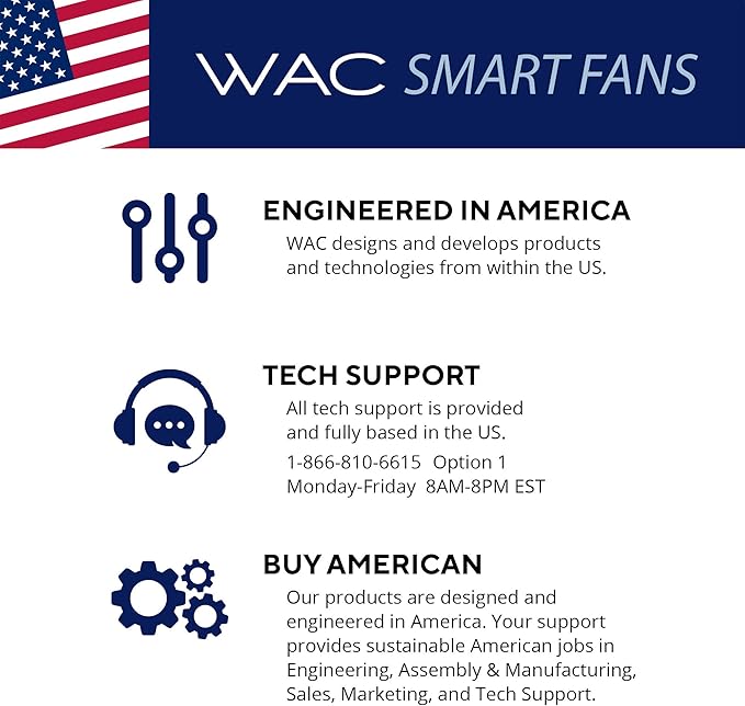 WAC Lighting Hug 3 Blades Aluminum Smart Flush Mount Ceiling Fan in Matte Black