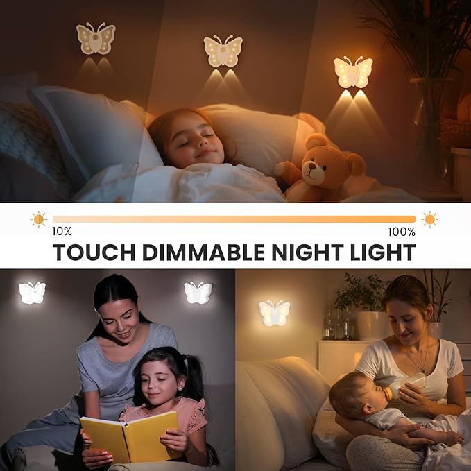 LOFTEK Motion Sensor Night Light, Rechargeable Stair Lights, Wireless with Magnetic Stick on Wall Light for Hallway, Bathroom, Bedroom, Kitchen, Portable for Outdoor Camping, Warm White, 1 Pack