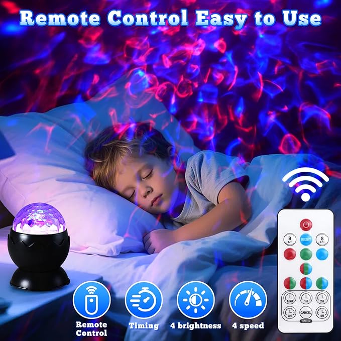 Galaxy Projector, Light Projector, Night Light Projector with Remote Control, Galaxy Light Projector, for Kids Adults, Bedroom, Christmas, Birthdays