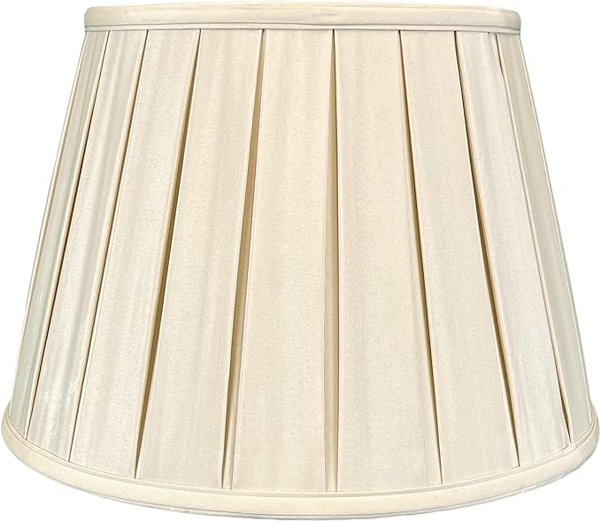 Royal Designs, Inc. Empire English Pleat Lamp Shade, BSO-724-14BG, 10 x 14.5 x 10, Beige