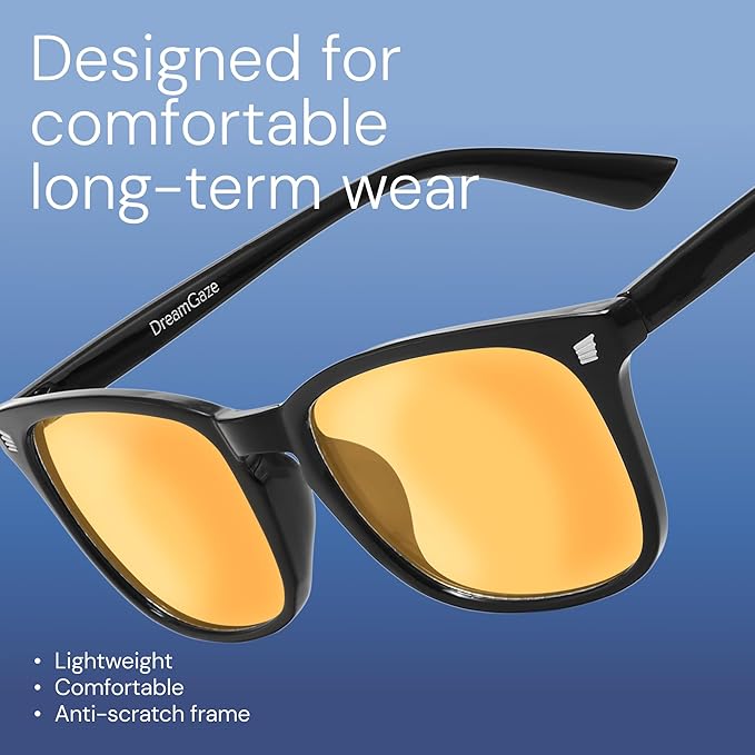livho Gaming Blue Light Blocking Glasses for Better Sleep, Premium Night Driving, Computer Blockers for Man & Woman