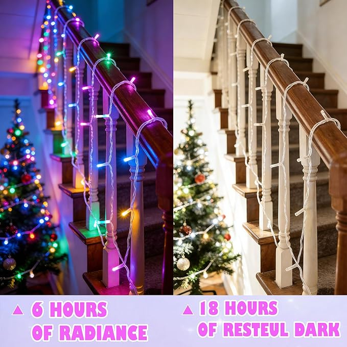 ANJAYLIA Easter String Lights Battery Operated, 20ft 40 LED Pastel Fairy Lights, Waterproof Small String Lights for Easter Crafts, Wreath, Table Centerpiece, Garland, Party Decor