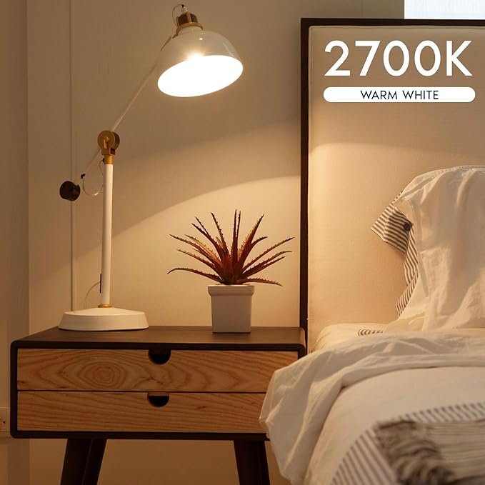 LUXRITE A19 LED Light Bulb 100 Watt Equivalent, 2700K Warm White, 1500LM, Non-Dimmable, Standard LED Light Bulbs, 12.5W, E26 Base, Enclosed Fixture Rated, Damp Rated, ETL Listed (48 Pack)