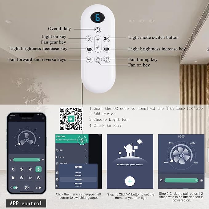 Ceiling Fans with Lights, 42 Inch Low Profile Ceiling Fan with Light and Remote/App Control, Flush Mount, Reversible, 3CCT, Dimmable, Noiseless, Nickel Ceiling Fan for Indoor/Outdoor Use
