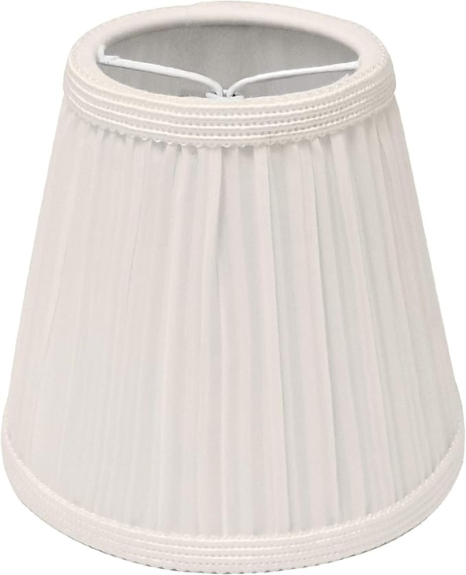 Royal Designs, Inc. CS-1052-5EG Designer Mushroom Pleat Empire Chandelier Lamp Shade, 3 x 5 x 4.5, Eggshell