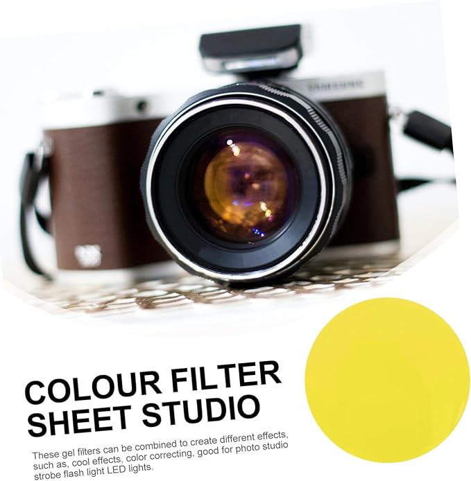 DOITOOL 20 Pcs Photo Correction Film Lighting Film Correction Sheets for DSLR Smooth Transmission Material