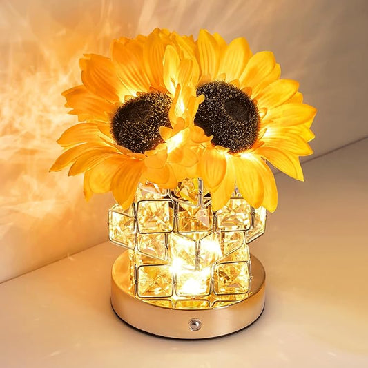 Sunflower Lamp Gifts for Women – Unique Flower Light for Mom, Wife, Daughter, Teacher, Friends – Mother’s Day, Valentine’s, Christmas, Birthday Gifts – Bedroom, Office, Restaurant Decor