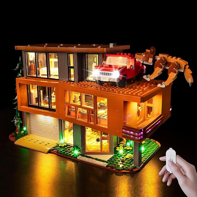 BrickSoul Upgrade Light Kit for Lego 21354 Twilight The Cullen House Building Set | with ON/Off & Dimmer Switch & Hidden Cable Tech | Easy Install Lighting Set (21354 Set NOT Included)