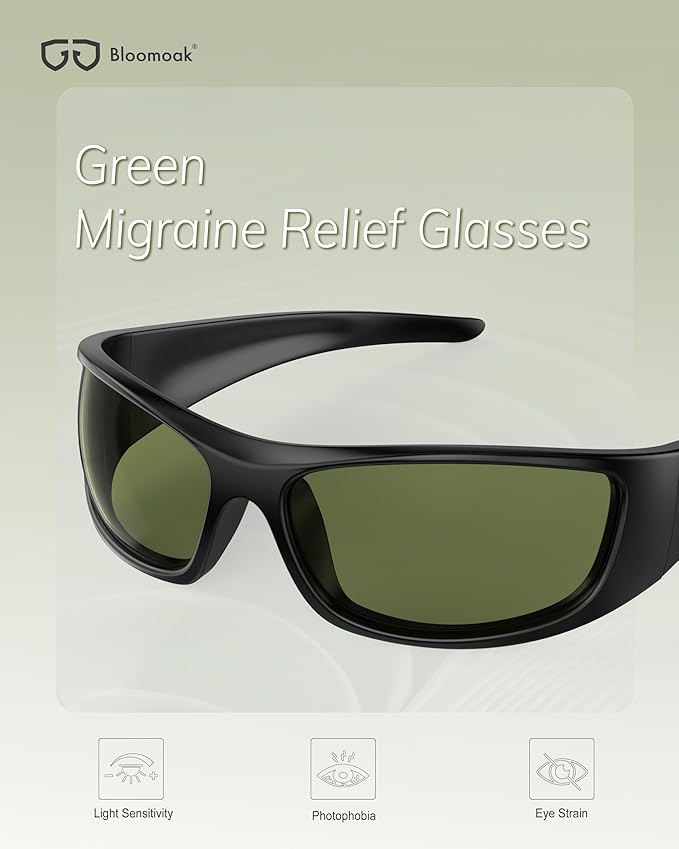 Bloomoak 99% Blue Light Blocking Glasses,Nighttime Sleep,Fully Wraparound Your Eyes with No Leaks for Side Glare/Dry Eyes