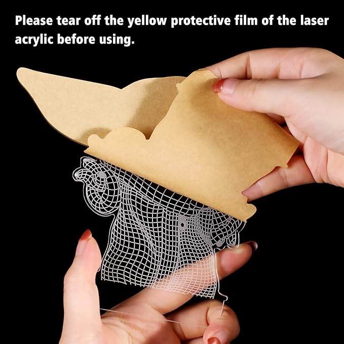 Star Wars 3D Night Light：Baby Yoda LED Lamp with Remote Control and Smart Touch, LED Desk Lamp Yoda Star Wars Lamp for Room Decor Boys Girls Birthday Christmas Festivals Gifts