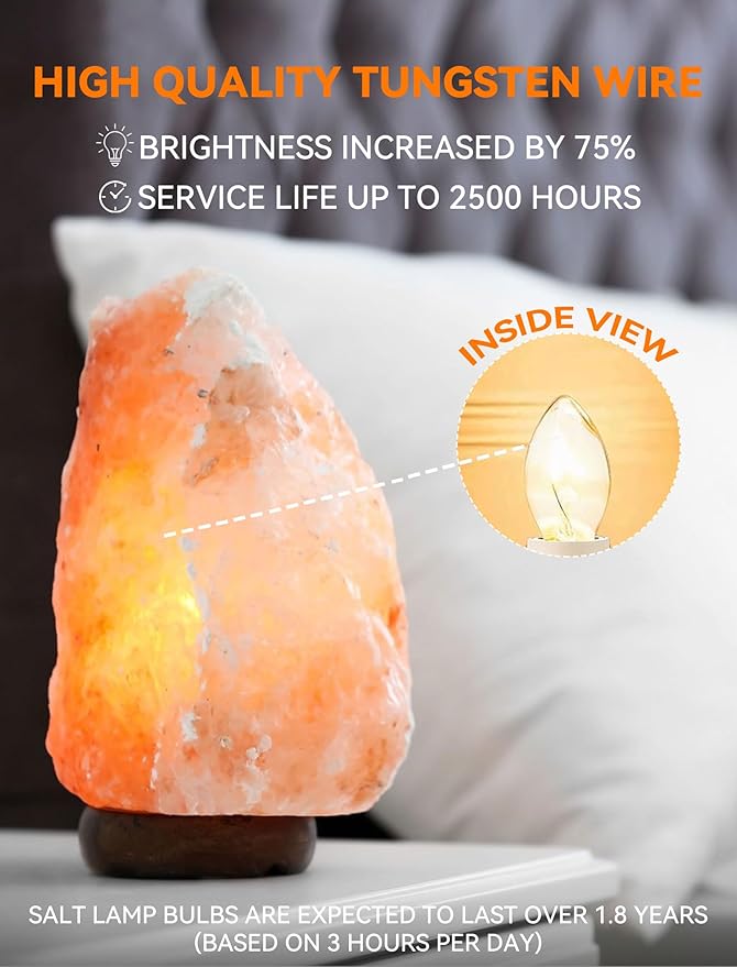 Night Light Bulbs-5 Watt Scentsy Light Bulbs for C7 Wax Warmers Salt Lamp E12 Bulb Replacement for Chandelier，25 Packs