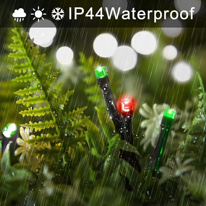 QITONG 500 LED String Lights Green Wire Red and Green Led