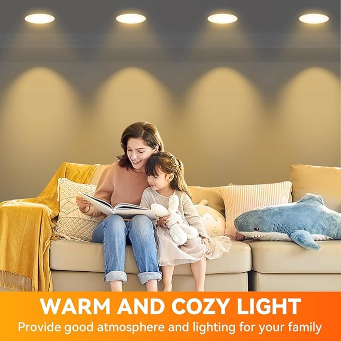 LED Flood Light Bulb Indoor, Dimmable BR30 Recessed Can Light Bulbs, 65 Watt Equivalent Efficient 9W, Soft White 2700K, E26 Standard Base, 800 LM 15000 Hour Lifetime, for Ceiling, Kitchen, 6 Pack