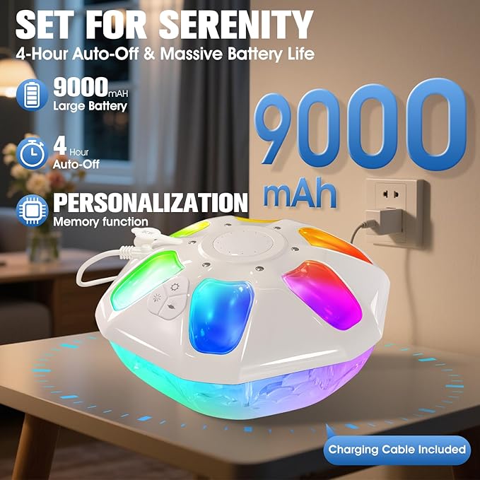 Upgraded Pool Fountain,9000mah Rechargeable Floating Pool Fountain with Light Show,Above Ground Pools Water Fountains Pump with Anchor,Swimming Inground Pools Fountains for Pond-1PC (White)