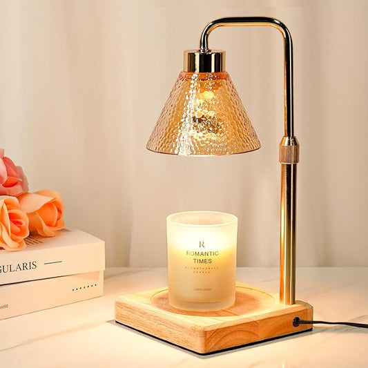 Modern Candle Warmer Lamp, Dimmable Candle Lamp Warmer with Timer, Birthday Gifts for Women Who Have Everything, Valentines Gifts for Her, Adjustable Men's Candle Lamp, Cozy Living Room Bedroom Decor