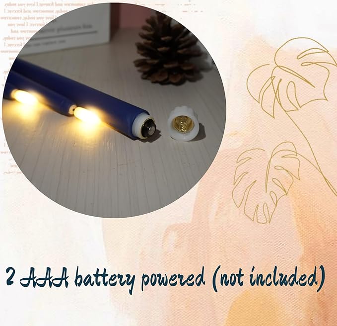 Navy Blue Flameless Taper Candles with Remote Timer, Flickering Battery Operated LED Candlesticks Set of 12