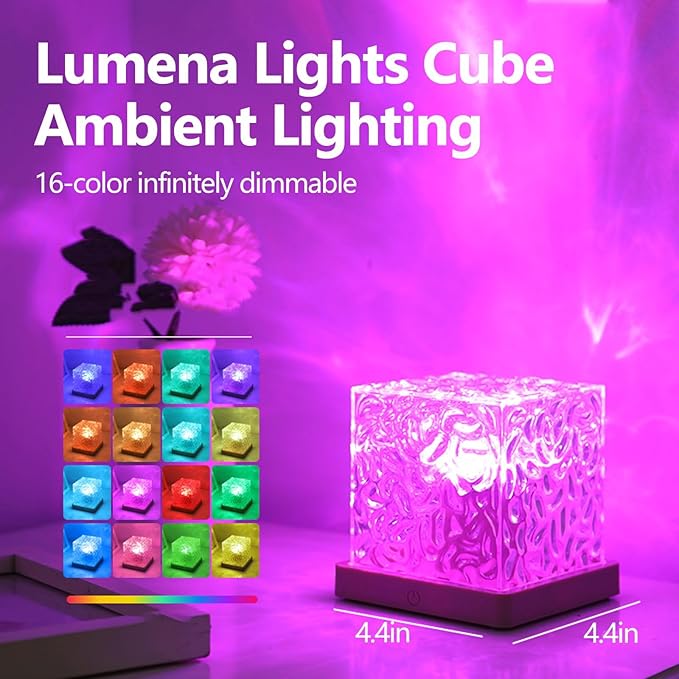Northern Lights Projector & Ocean Wave Lamp - 16 Color Aurora Light with Remote, Smart Memory Function, 2026 New Modern Night Light for Bedroom, Home Decor Aesthetic, Ideal for Any Occasion