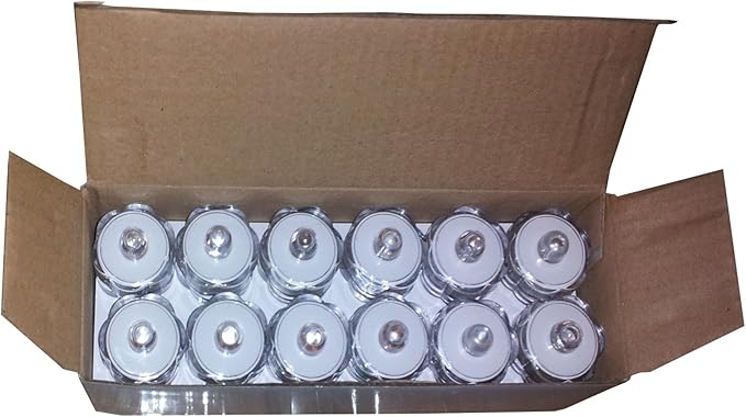 Bright LED Floral Tea Light Submersible Lights for Party Wedding (Red, 20 Pack)