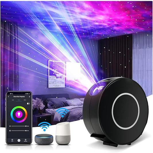 Galaxy Projector for Bedroom,Star Projector Galaxy Light,Northern Lights Projector,Ceiling Starlight Projector,Nebula Lamp,Support Smart APP Control,Aurora Night LED Light Projector for Kids Room