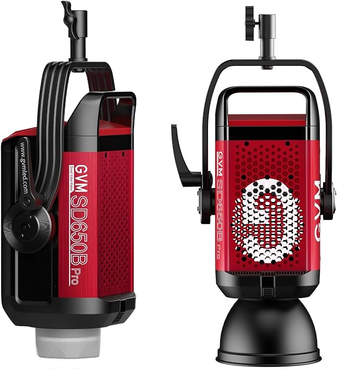 GVM Pro SD650B 650W Led Video Light, Studio Light with Bowen Mount, 81300lux/m Photography Lighting kit with 45° Standard Cover, Continuous Output Video Lighting with Controller, CRI 97+, 2700-6800K