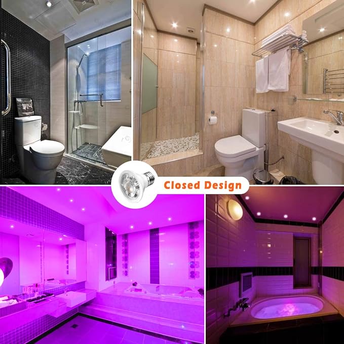 LED Color Changing RGB Light Bulb with Remote 40W Equivalent 400LM, 45° Beam Angle and Memory, E26 Mood Ambiance Lighting (6 Pack)