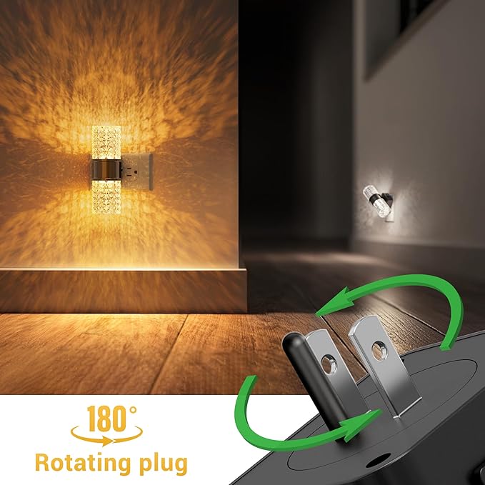L LOHAS LED Night Light,Modern Night Lights Plug into Wall,2 Pack Amber-3000K-5000K Adjustable Color Temperature Night-Light,Dimmable Nightlights with Dusk to Dawn Sensor for Rooms Bathroom Hallway