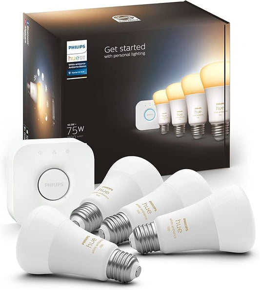 Philips HueWA 10.5W A19 E26 4set US