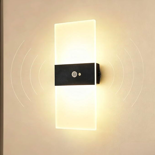 Wall Sconce, LED Wall Lights for Room Decor, Battery Operated Wall Sconce, Remote Control, Dimmable, Rechargeable, Small Night Lights for Hallway Stairway Porch Closet
