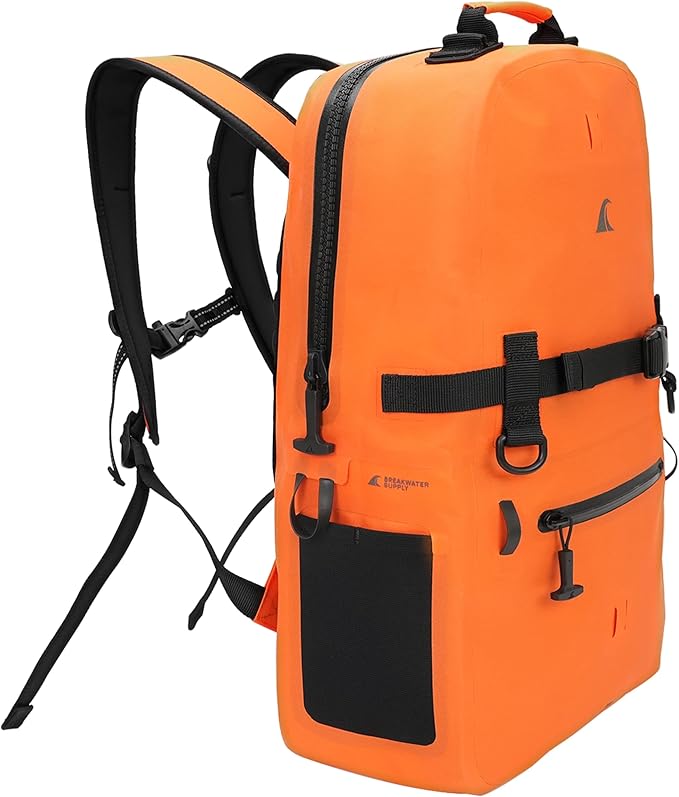 Breakwater Supply™ Waterproof IP68 Submersible Backpack with Airtight Zippers | Laptop Travel Outdoors | Fogland 25L 20L 15L | 100% Waterproof, Submersible, Airtight Zippers, Travel Outdoors