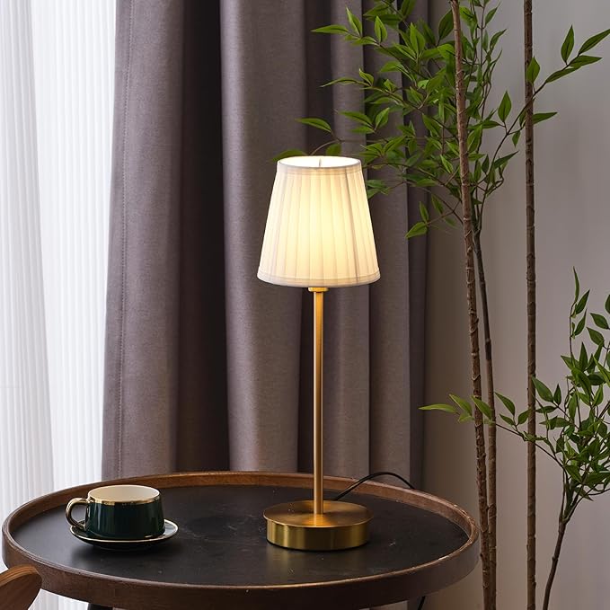 5 Pack White Silk Pleated Chandelier Shades, 4" Top x 6" Bottom x 6" High, 4x6x6 Inch Clip On E12 Bulb, Pendant Light Wall Sconce Lamp Shade, Silk-Pleat Handmade Barrel Lampshades Covers(Large Size)