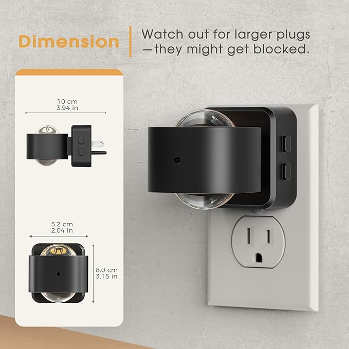 Briignite Night Light Projector, RGB Color Changing Night Light for Kids, 180° Rotating Night Lights Plug into Wall, Dusk to Dawn Sensor, RGB Ambient Lighting for Gaming Room Bathroom Gifts