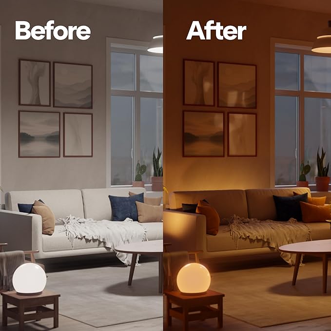 Oasis Smart Ambients - Adaptive Circadian Lighting, App-Controlled, No Hub Required, Controlable Warm-to-Daylight Tones (4-Pack)