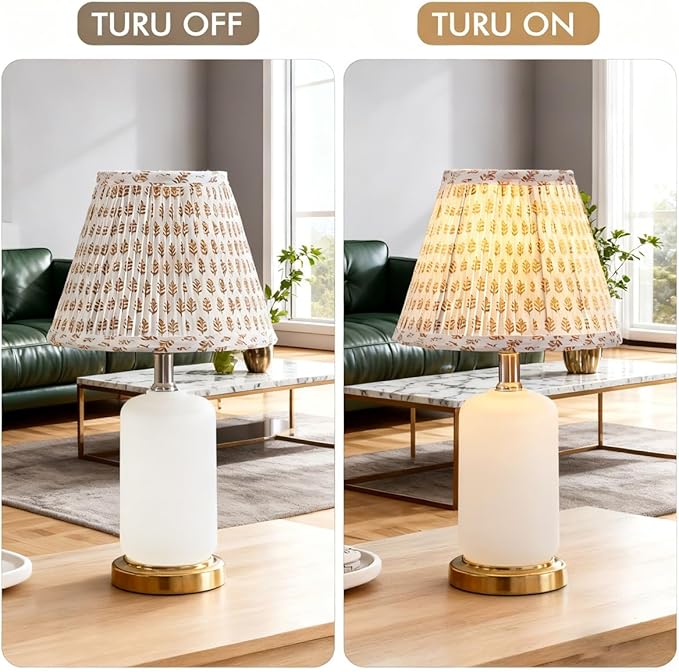Uno Lamp Shades Set of 2,Drum Pleated Lamp Shade 5" Top x 9" Bottom x 7" Slant Height,Small Replacement Lampshade(Slip Uno Fitter) Fabric Lampshades Table lamp Shades Bottle Shade,2 Pack(Brownfloral)