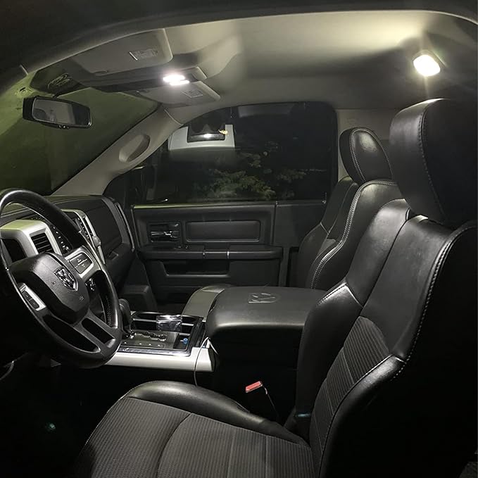 EASY EAGLE LED Interior Car Lights for 2003-2008-Dodge Ram-1500-2500-3500: 14 Piece Kit White LED Light Bulbs - Super Bright 6000K + Install Tool